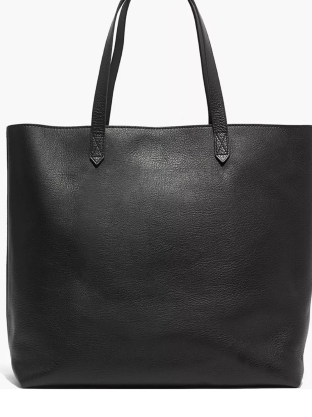 Madewell Black Leather Tote